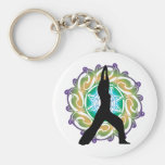 Yoga Pose Key Chain