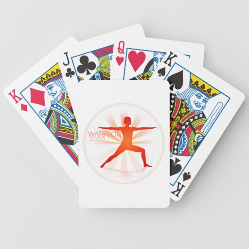 Yoga Pose Playing Cards (warrior pose)