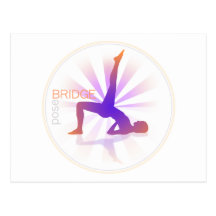 Yoga Pose Postcard (bridge pose)