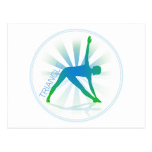 Yoga Pose Postcard (triangle)