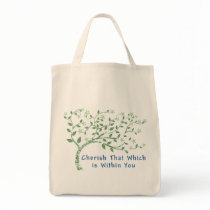 Yoga Quote: Cherish That Which is Within You Tote Bag