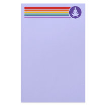 Yoga Rainbow stationery by magarmor Yoga Rainbow stationery
