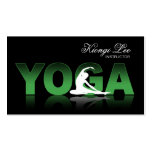 Yoga Reflections, Yoga Instructor, Yoga Class Business Cards