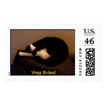 Yoga Rules! postage by Cat_Woman Yoga Rules! postage