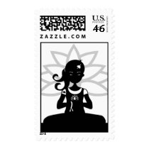 Yoga Silhouette Postage