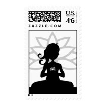 Yoga Silhouette Stamp