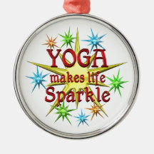Yoga Sparkles Christmas Tree Ornament
