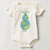 Yoga Speak Baby : Blue Buddha Baby shirt