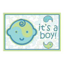 Yoga Speak Baby : It's A Boy! Announcement Poster posters by yogaspeakbaby Yoga Speak Baby : It's A Boy! Announcement Poster posters