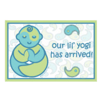 Yoga Speak Baby : Lil' Yogi Announcement Poster posters by yogaspeakbaby Yoga Speak Baby : Lil' Yogi Announcement Poster posters