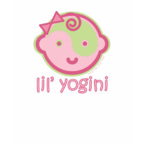 Yoga Speak Baby : Lil' Yogini Organic Dark Tee t-shirts
