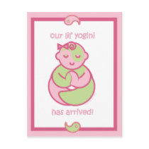 Yoga Speak Baby : Lil' Yogini Postcard