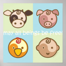 Yoga Speak Baby : May All Beings Be Free Poster