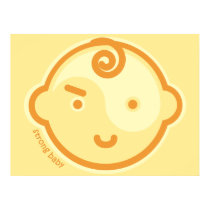 Yoga Speak Baby : Yellow Chakra Strong Baby Print