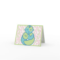 Yoga Speak Baby : Yoga Baby Blank Notecard by yogaspeakbaby Yoga Speak Baby : Yoga Baby Blank Notecard