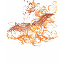 Yoga Speak : "Be Creative" Orange Chakra t-shirts