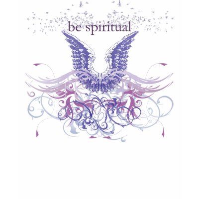 Yoga Speak : "Be Spiritual" Violet Chakra T-shirts by yogaspeak