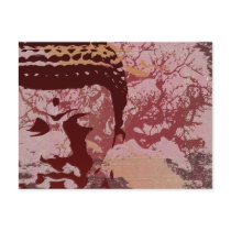 Yoga Speak : Buddha Tree Graphic postcards by yogaspeak Yoga Speak : Buddha Tree Graphic postcards
