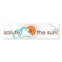 Yoga Speak : Salute the Sun! bumper stickers
