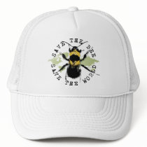 Yoga Speak : Save the Bee...Baseball Cap hats