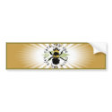 Yoga Speak : Save the Bee....Bumper Sticker bumper stickers by yogaspeak Yoga Speak : Save the Bee....Bumper Sticker bumper stickers