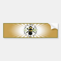 Yoga Speak : Save the Bee....Bumper Sticker