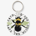 Yoga Speak : Save the Bee...Keychain