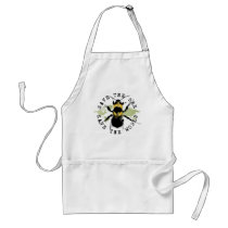 Yoga Speak : Save The Bee ... Save The World! aprons by yogaspeak Yoga Speak : Save The Bee ... Save The World! aprons