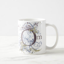 Yoga Speak : Swirling Om Design Coffee Mug