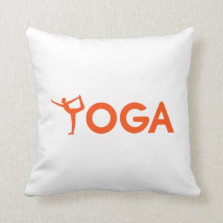 Yoga sports throw pillow