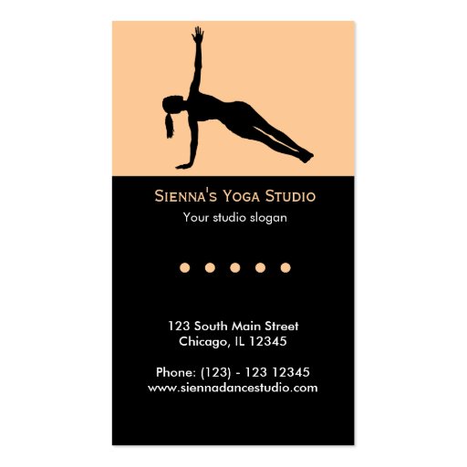 Yoga Studio Business Card Zazzle