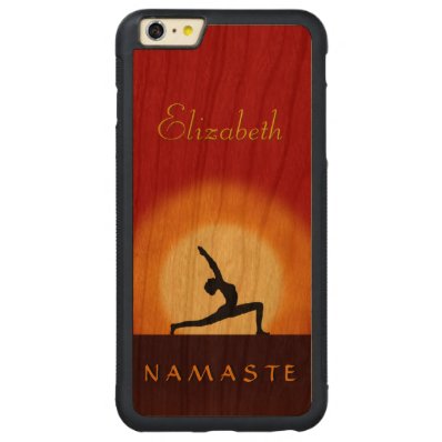Yoga Sunrise Pose Namaste Wooden iPhone 6 6S Plus Carved® Cherry iPhone 6 Plus Bumper Case