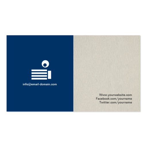 Yoga Teacher - Simple Elegant Stylish Business Card Templates (back side)