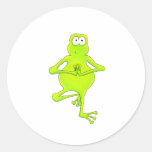 Yoga Tree Frog Stickers