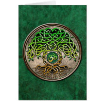 Yoga Tree of Life Greeting Cards
