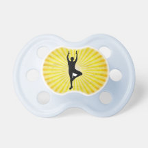 Yoga Vrksasana Pose Baby Pacifier