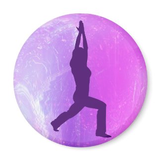 Warrior Pose magnet