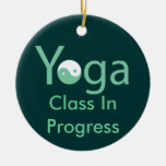 Yoga with Yin & Yang door hanger Christmas Tree Ornament
