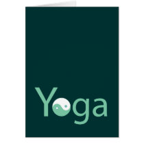 Yoga with Yin Yang Greeting Card