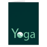 Yoga with Yin Yang Greeting Card