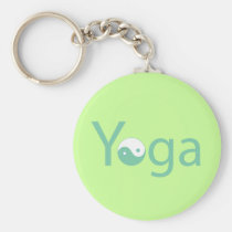 Yoga with Yin Yang keychains