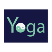 Yoga with Yin Yang Post Cards