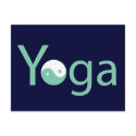 Yoga with Yin Yang postcards