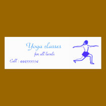 yoga woman business cards