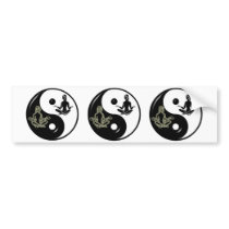 YOGA YIN YANG bumper stickers