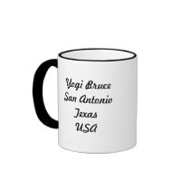 Yogi Bruce San Antonio Texas USA mugs by maczam Yogi Bruce San Antonio Texas USA mugs
