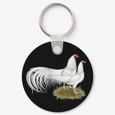 Yokohama: White Pair keychains