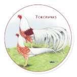 Yokohamas:  Red-shoulder Pair Round Sticker