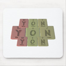 Yon as Yttirum Oxygen Nitrogen Mouse Pads