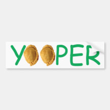 Yooper - Pasties Bumper Sticker